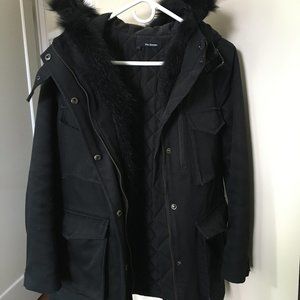 (SOLD) The Kooples Genuine Raccoon Fur Lined Parka